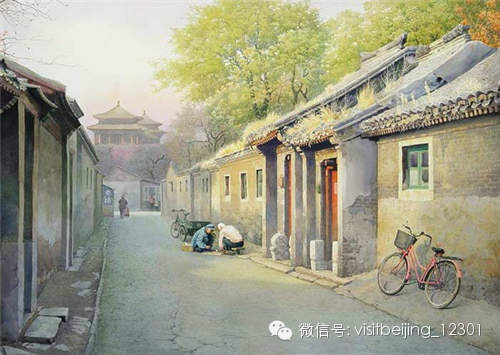 老北京的记忆 一组精美绝伦的老北京水彩画