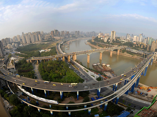 Chongqing, one of the 'top 10 provinces with highest GDP quality in 2013' by China.org.cn.