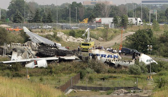 Air France, 2005, one of the 'top 10 plane crash miracles' by China.org.cn.