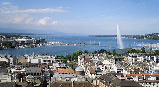 Geneva, Switzerland, one of the 'top 10 most expensive cities in the world' by China.org.cn.