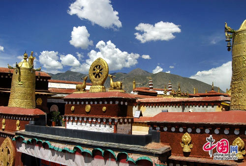 Jokhang Temple, one of the 'top 10 attractions in Lhasa, China' by China.org.cn.