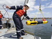 Underwater vehicle to be deployed after location identified