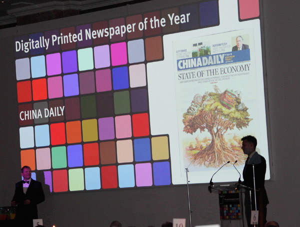 China Daily European Weekly wins the International Newspaper of the Year award at this year