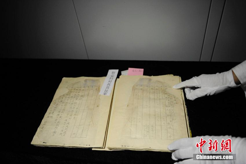 The file revealed conditions at some 'comfort stations', including ratios between Japanese soldiers and 'comfort women' and details of gruesome rapes.[Photo/Chinanews.com] 