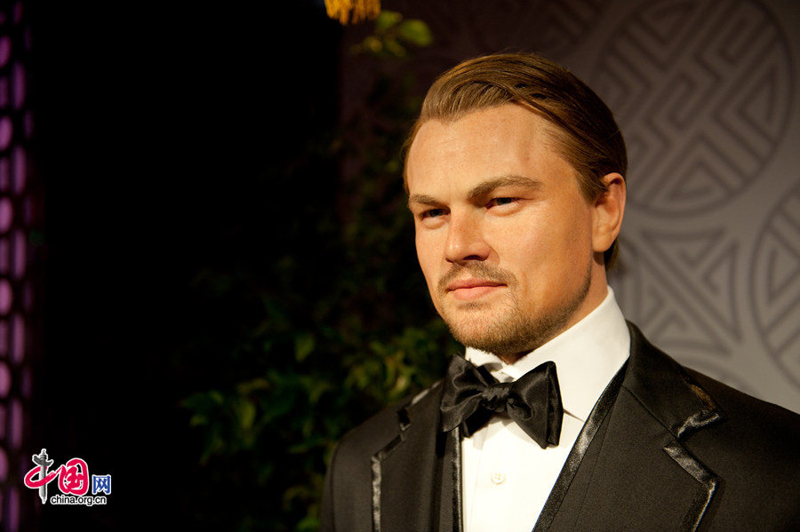 A wax figure of Leonardo DiCaprio is on display at Madame Tussauds Beijing on Thursday. The wax museum will be officially open to public on May 31, 2014. [Photo by Chen Boyuan / China.org.cn]