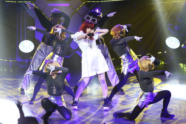 Singer Kyary pamyu pamyu performs onstage during MTV Video Music Awards Japan 2014 at Maihama Amphitheater on June 14, 2014 in Urayasu, Japan. (Ken Ishii/Getty Images) 