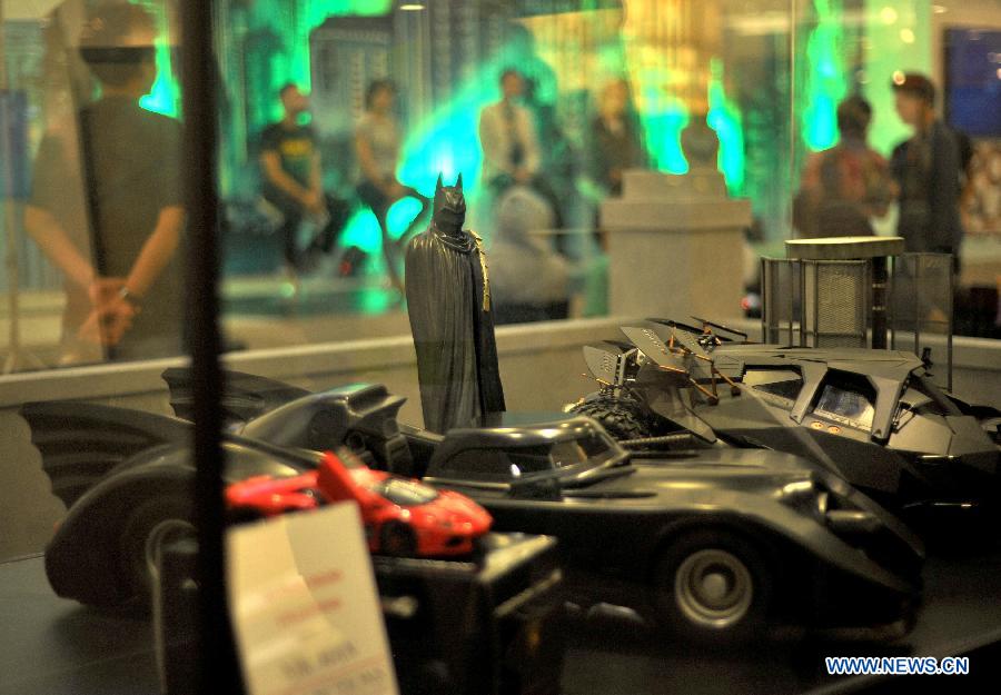 Photo taken on June 27, 2014 shows a toy animation character of Batman displayed at a shopping center as part of Batman 75th annivesary exhibition in Jakarta, Indonesia.