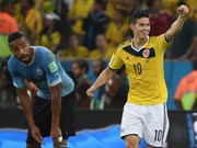 Rodriguez double fires Colombia into quarterfinals