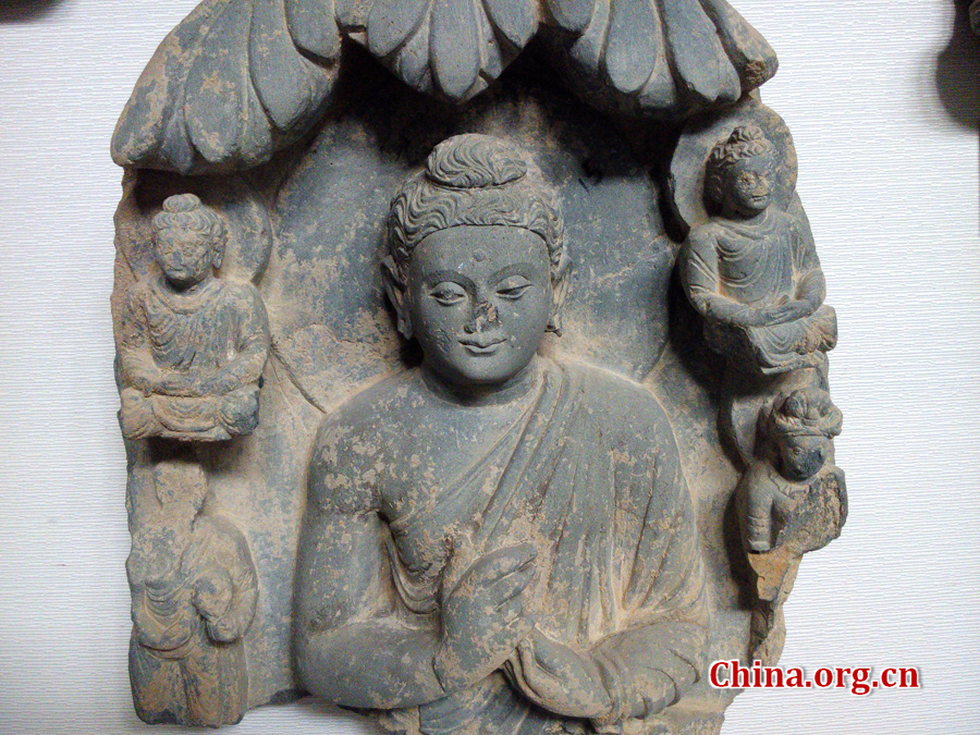 A Buddha statue in Taxila Museum [By Li Shen/China.org.cn]