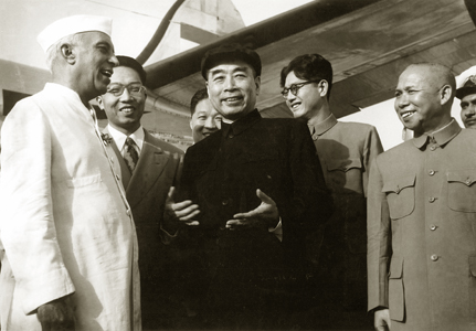 Premier Zhou Enlai advocated the Five Principles as basic norms in handling international relations during his India visit in June, 1954. [File photo]