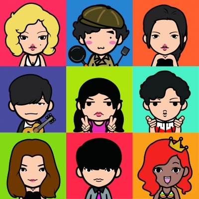 MYOTee, known in Chinese as Lianmeng, lets people customize cartoon images by choosing facial features, hair color and accessories like hats or sunglasses. [Myotee]