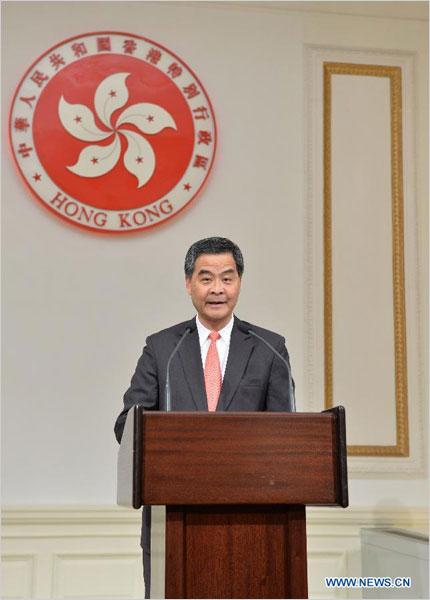 Hong Kong Chief Executive CY Leung. [File photo / Xinhua]