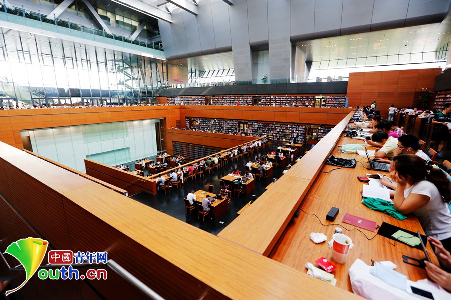 Reading In National Library Over Summer China Org Cn