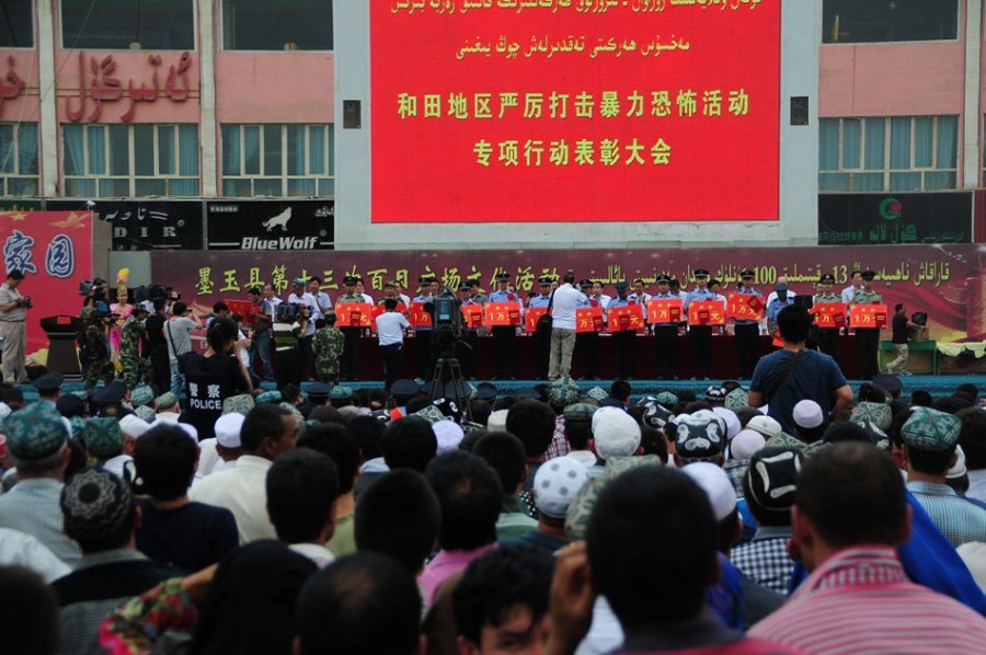 Xinjiang offers cash rewards for those hunting terrorists. 