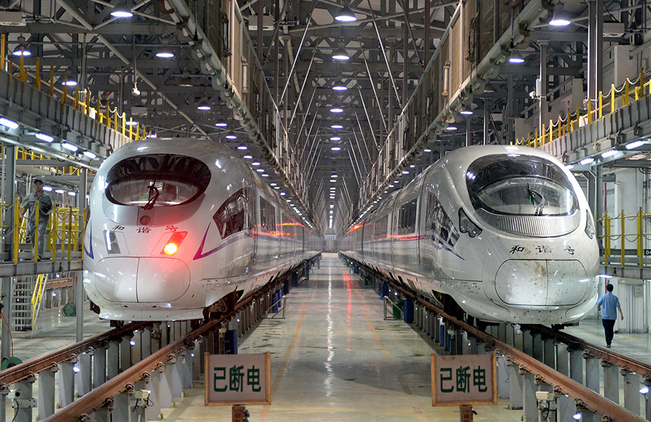 A peek into the '4S shop' for Chinese high speed trains