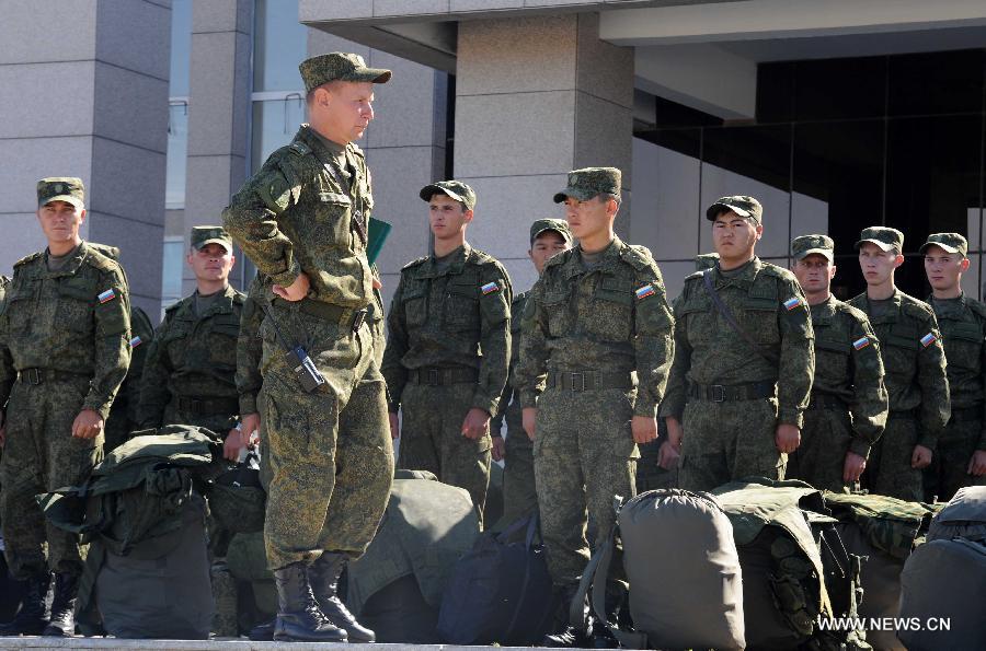 俄罗斯参演实兵部队第一梯队到达朱日和训练基地