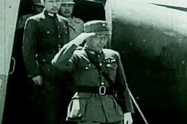 He Yingqin arrived in Nanjing for the surrender ceremony