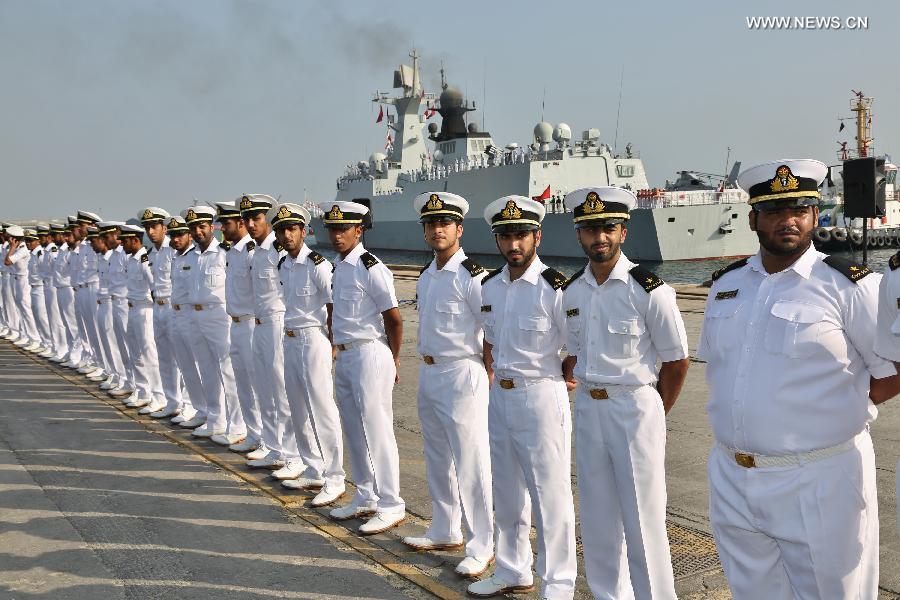 Chinese escort naval fleet arrives in Abu Dhabi