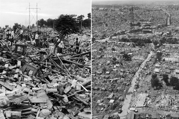 How long was the 1927 earthquake in China?