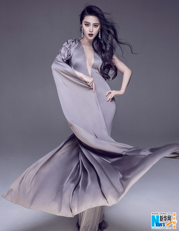 Charming actress Fan Bingbing releases her latest fashion shots for 'Marie Claire' Hong Kong version. [Xinhua]