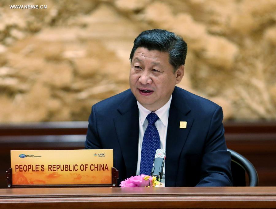 (APEC 2014) CHINA-BEIJING-XI JINPING-ECONOMIC LEADERS’ MEETING (CN)