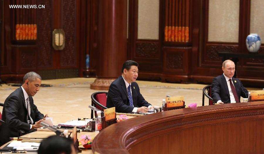 (APEC 2014) CHINA-BEIJING-ECONOMIC LEADERS’ MEETING (CN)