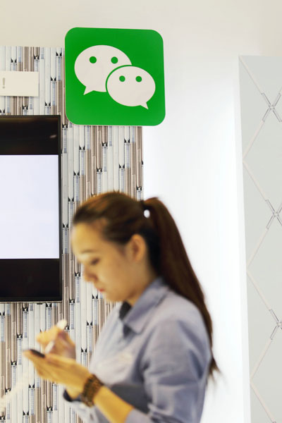 WeChat has seen monthly active users grow to 468 million worldwide since its 2011 introduction. [Photo/China Daily]