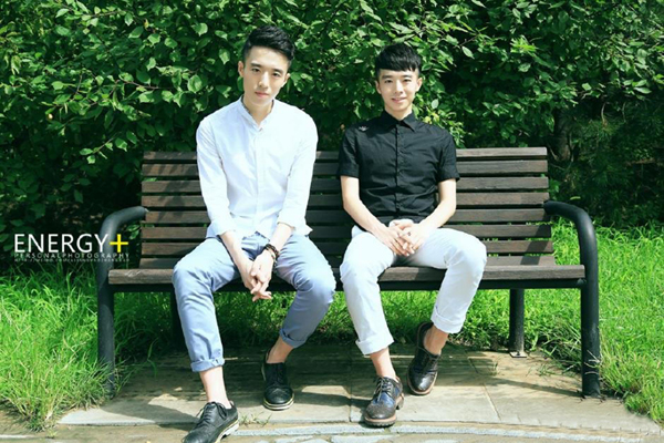 Yuan Ziwen, left, and Yuan Zihao. [Photo / weibo.com/yyziwen] 