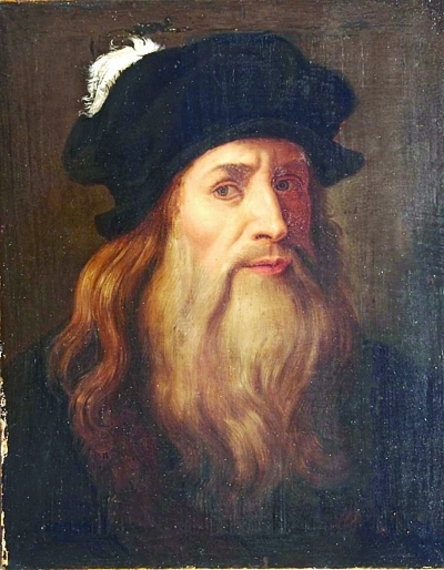 A self-portrait of Da Vinci. [Photo/Xinhua]
