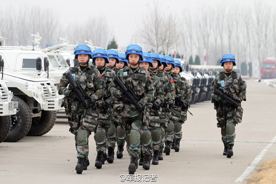 China's first infantry battalion to South Sudan is set for departure, marking the country's first infantry to participate in a United Nations peacekeeping mission. [Photo/chinanews.com] 