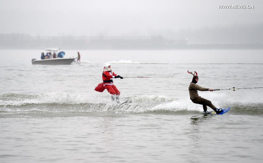 WaterSkiing Santa kicks off in Alexandria, Virginia