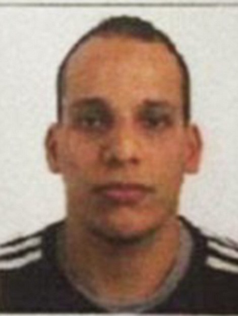 Cherif Kouachi, one of the three suspects who had attacked the Paris office of the French satirical magazine Charlie Hebdo, killing at least 12 people. [Photo/sina.com]