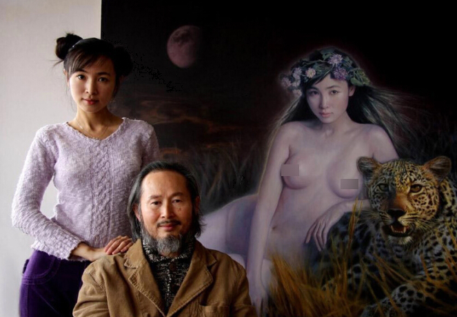 Old Father Daughter - Artist dad paints daughter nude- China.org.cn