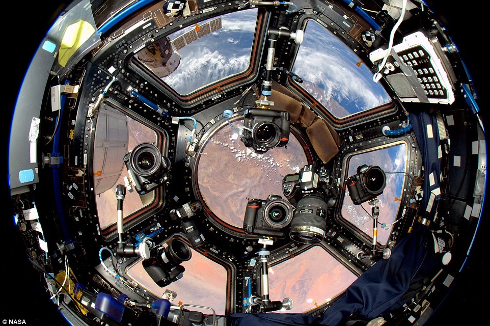 Image of the interior view from the International Space Station [Photo/NASA]