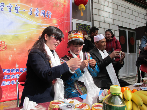 In Tibet, two celebrations coincide