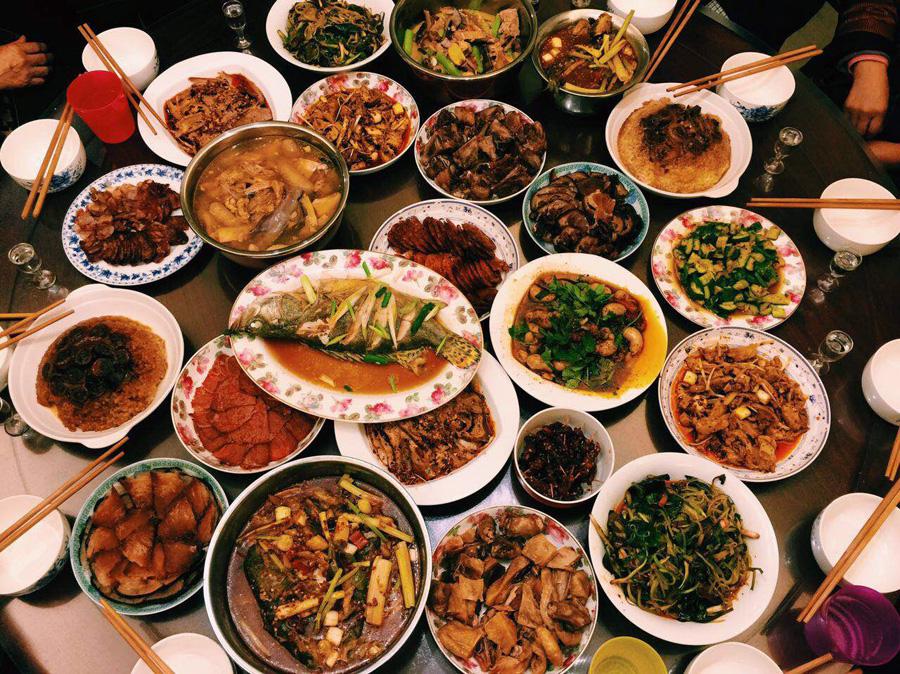 Lunar New Year dinners across China