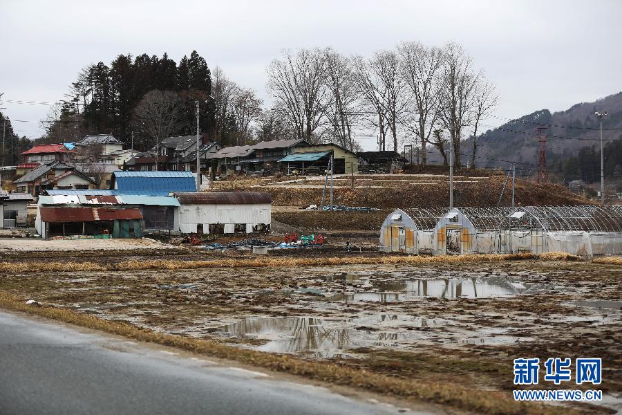 Abandoned fields and houses are seen in the town of Iitate, Fukushima Prefecture, Japan, March 7, 2015.