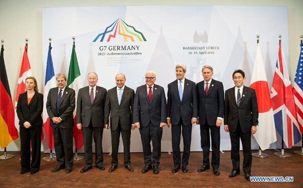 U.S. Secretary of State John Kerry on Wednesday said he is confident U.S. President Barack Obama will be able to negotiate an agreement with Iran. Addressing a meeting of foreign ministers of the world's seven leading industrial countries (G7), Kerry said that the challenge is to 'finish the negotiation with Iran over the course of the next two and a half months.' [Photo/Xinhua]