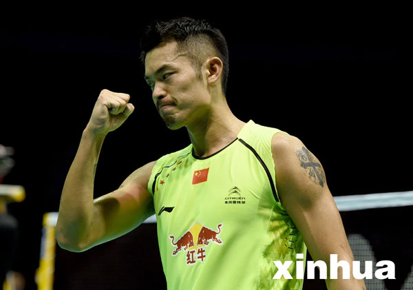 Lin Dan defended the men's singles title at the Badminton Asia Championships in Wuhan on Sunday, a boost for the Chinese superstar who is gearing up for the 2016 Rio Olympics. [Xinhua]