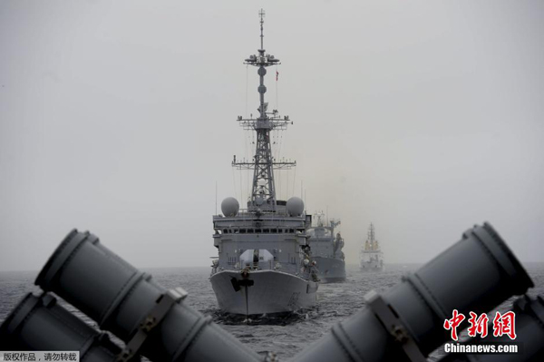 NATO launched a large anti-submarine warfare exercise off the coast of Norway on Monday, with ships, submarines, aircraft and personnel from 10 allied nations and non-member Sweden converging for the annual training. [Photo/Chinanews.com]