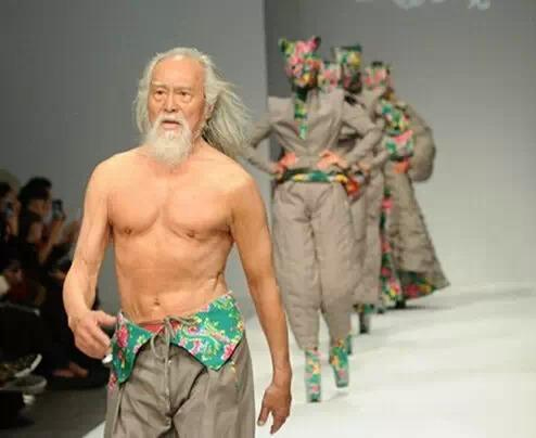 Wang Deshun, one of the 'top 10 super models over 60 years old' by China.org.cn.