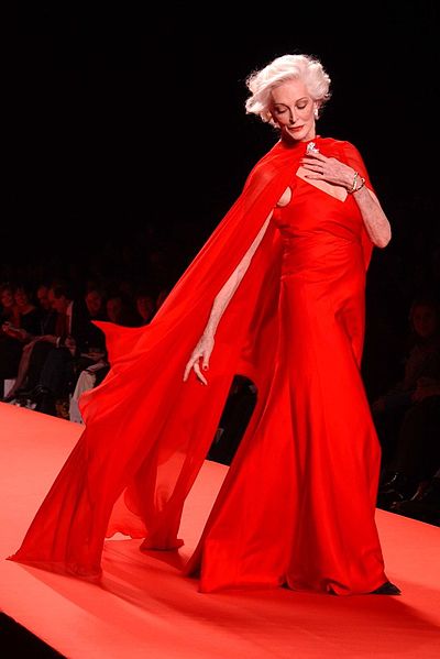 Carmen Dell' Orefice, one of the 'top 10 super models over 60 years old' by China.org.cn.
