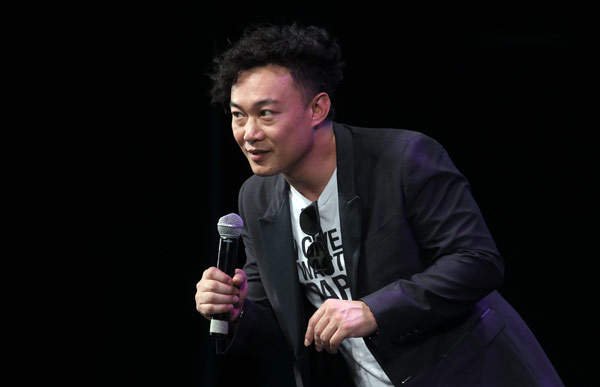 Eason Chan visits Beijing to promote his latest album. [Photos by Zong Hong / China Daily] 