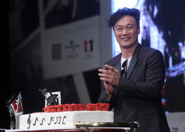 Eason Chan visits Beijing to promote his latest album. [Photos by Zong Hong / China Daily]