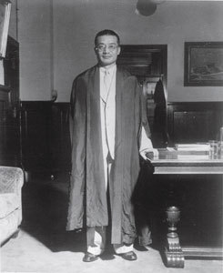 Chinese Judge Mei Ru'ao at the 1946 Tokyo trial 