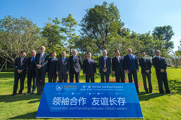 Former international leaders attended the 2015 Imperial Spring International Forum, which ended on Saturday in Guangzhou, the capital of Guangdong province. [Photo by Qiu Quanlin /chinadaily.com.cn]