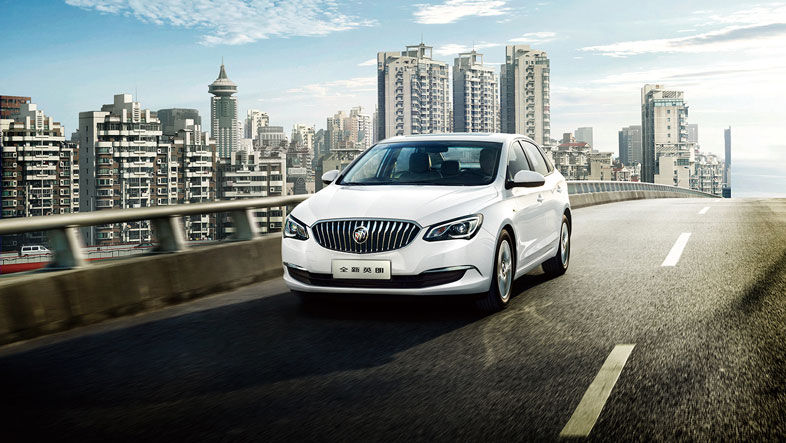 A Buick New Excelle of Shanghai GM is displayed.[File photo]