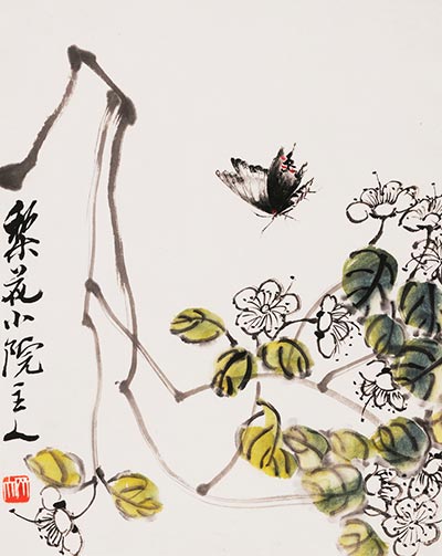 An artwork by painter Qi Baishi. [Photo provided to China Daily]