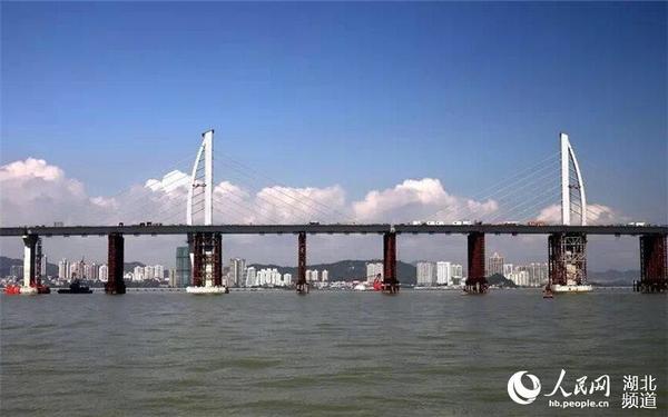The picture of Jiuzhou Channel Bridge [Photo: hb.people.cn] 