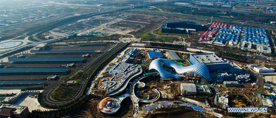 Photo taken on Dec. 12, 2015 shows a general view of Shanghai Disney Resort in east China's Shanghai. Shanghai Disney Resort will officially open and welcome its first guests on June 16, the Walt Disney Company and Shanghai Shendi Group announced Wednesday. Construction of the resort, the sixth of its kind worldwide, started in 2011 with an investment of 34 billion yuan (about US$5.5 billion). [Xinhua]